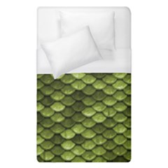 Green Mermaid Scales   Duvet Cover (single Size) by paulaoliveiradesign