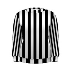 Black And White Stripes Women s Sweatshirt by designworld65