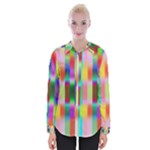 Multicolored Irritation Stripes Womens Long Sleeve Shirt