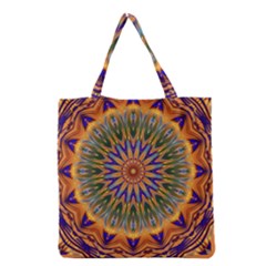 Powerful Mandala Grocery Tote Bag