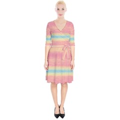 Ombre Wrap Up Cocktail Dress by ValentinaDesign