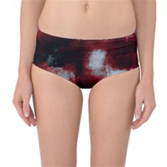 Ombre Mid-waist Bikini Bottoms by ValentinaDesign