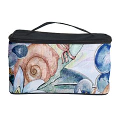 Snail And Waterlily, Watercolor Cosmetic Storage Case by FantasyWorld7