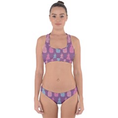 Pineapple Pattern Cross Back Hipster Bikini Set by Nexatart