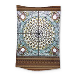 Stained Glass Window Library Of Congress Small Tapestry by Nexatart