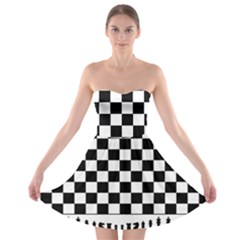 Chess  Strapless Bra Top Dress by Valentinaart