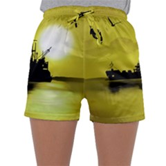 Open Sea Sleepwear Shorts by Valentinaart