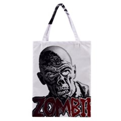 Zombie Classic Tote Bag by Valentinaart