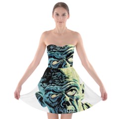 Zombie Strapless Bra Top Dress by Valentinaart