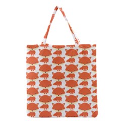 Cute Little Fox Pattern Grocery Tote Bag