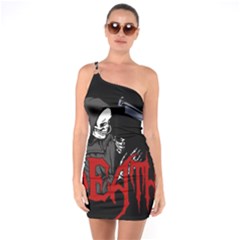 Death - Halloween One Soulder Bodycon Dress by Valentinaart