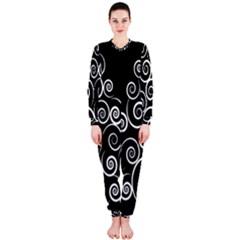 Abstract Spiral Christmas Tree Onepiece Jumpsuit (ladies) 