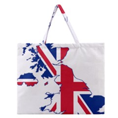 Britain Flag England Nations Zipper Large Tote Bag by Mariart