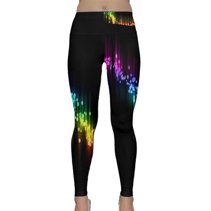 Illustration Light Space Rainbow Classic Yoga Leggings