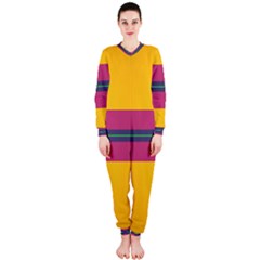 Layer Retro Colorful Transition Pack Alpha Channel Motion Line Onepiece Jumpsuit (ladies)  by Mariart