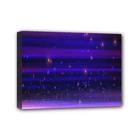 Massive Flare Lines Horizon Glow Particles Animation Background Space Mini Canvas 7  X 5 