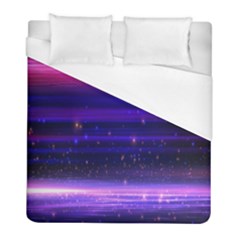 Massive Flare Lines Horizon Glow Particles Animation Background Space Duvet Cover (full/ Double Size) by Mariart