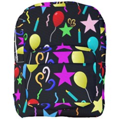 Party Pattern Star Balloon Candle Happy Full Print Backpack by Mariart