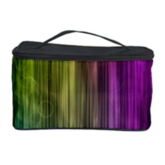Rainbow Bubble Curtains Motion Background Space Cosmetic Storage Case by Mariart