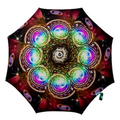 Space Star Planet Light Galaxy Moon Hook Handle Umbrellas (small) by Mariart