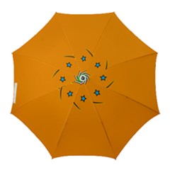 Star Line Orange Green Simple Beauty Cute Golf Umbrellas