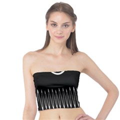 Style Line Amount Wave Chevron Tube Top by Mariart