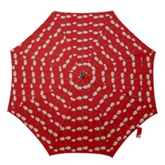 Sunflower Red Star Beauty Flower Floral Hook Handle Umbrellas (small) by Mariart
