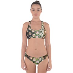 Pineapple Texture Macro Pattern Cross Back Hipster Bikini Set by Nexatart