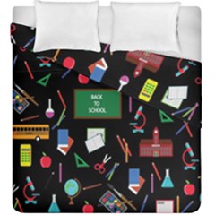 Back To School Duvet Cover Double Side (king Size) by Valentinaart