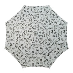 Skeleton Pattern Golf Umbrellas by Valentinaart