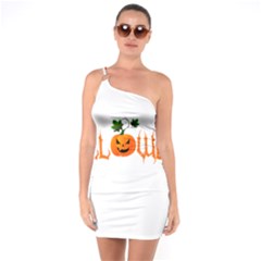 Halloween One Soulder Bodycon Dress by Valentinaart
