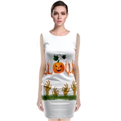 Halloween Sleeveless Velvet Midi Dress by Valentinaart
