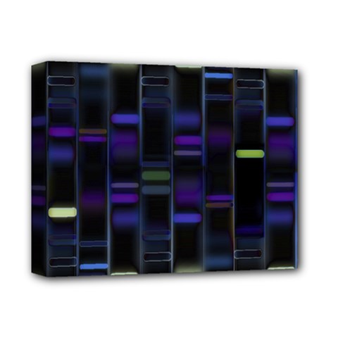 Biostatistics Line Blue Deluxe Canvas 14  X 11 