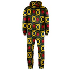 African Textiles Patterns Hooded Jumpsuit (men)  by Mariart