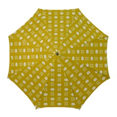 Circle Polka Chevron Orange Pink Spot Dots Golf Umbrellas