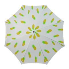 Cute Pineapple Fruite Yellow Green Golf Umbrellas