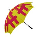 Fun Ain t Gone Fence Sign Red Yellow Flag Golf Umbrellas View2