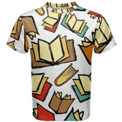 Friends Library Lobby Book Sale Men s Cotton Tee by Mariart