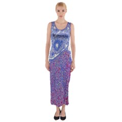 Histology Inc Histo Logistics Incorporated Human Liver Rhodanine Stain Copper Fitted Maxi Dress by Mariart