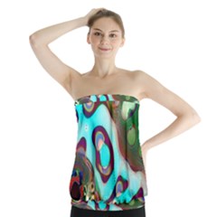 Multiscale Turing Pattern Recursive Coupled Stone Rainbow Strapless Top by Mariart