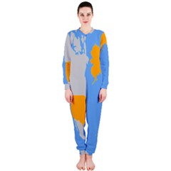 Map Transform World Onepiece Jumpsuit (ladies)  by Mariart