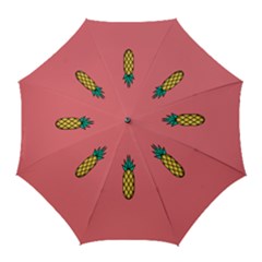 Pineapple Fruite Minimal Wallpaper Golf Umbrellas