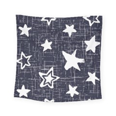 Star Space Line Blue Art Cute Kids Square Tapestry (small)