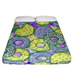 Donuts pattern Fitted Sheet (Queen Size)