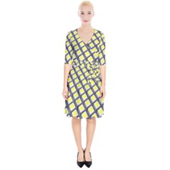 Wafer Size Figure Wrap Up Cocktail Dress by Mariart