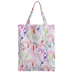 Rainbow Green Purple Pink Red Blue Pattern Zommed Zipper Classic Tote Bag by Mariart
