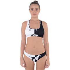 Dalmatian Dog Cross Back Hipster Bikini Set by Valentinaart