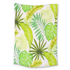 Amazon Forest Natural Green Yellow Leaf Large Tapestry by Mariart