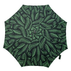 Coconut Leaves Summer Green Hook Handle Umbrellas (large)