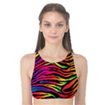 Rainbow Zebra Tank Bikini Top
